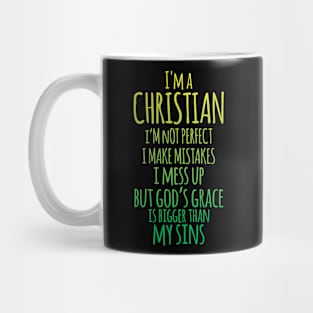 I'm A Christian, Not Perfect Mug